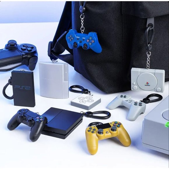 Sony PlayStation Backpack Buddies Playstation Symbols Keychain by Paladone - Picture 3 of 3
